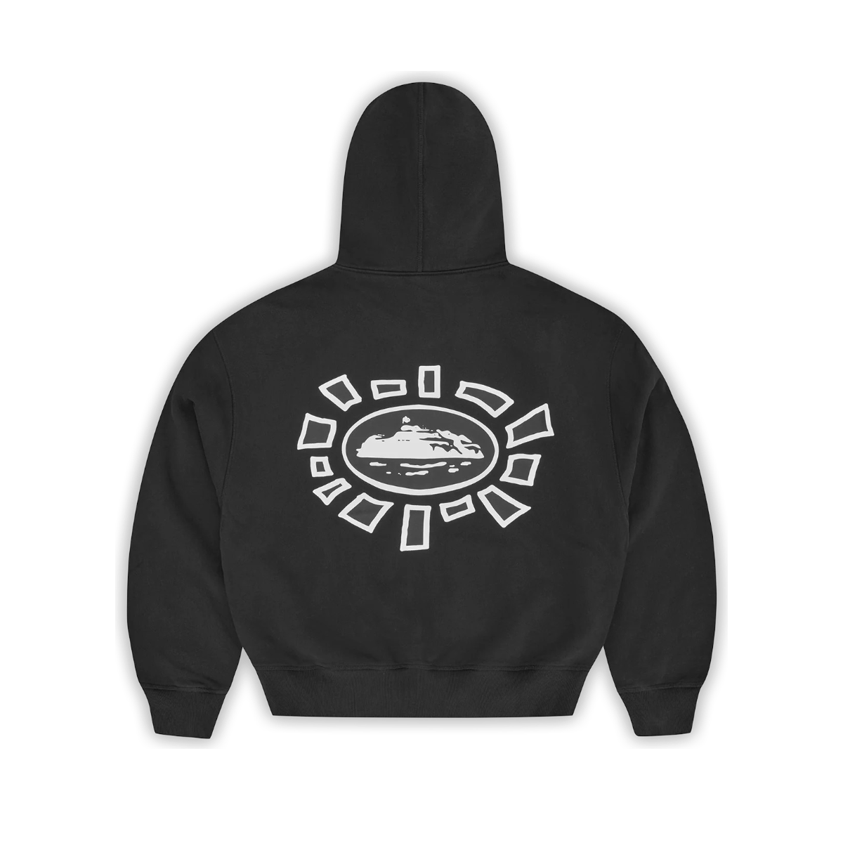 Hoodie Corteiz x Always Do What You Should Do Sun Zip (Black)