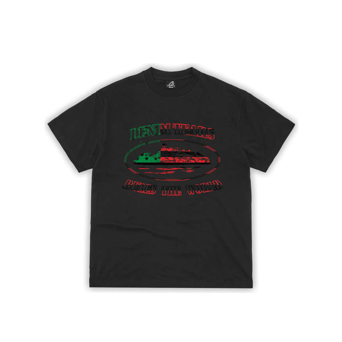 Polera Denim Tears x Corteiz OG Alcatraz (Black)