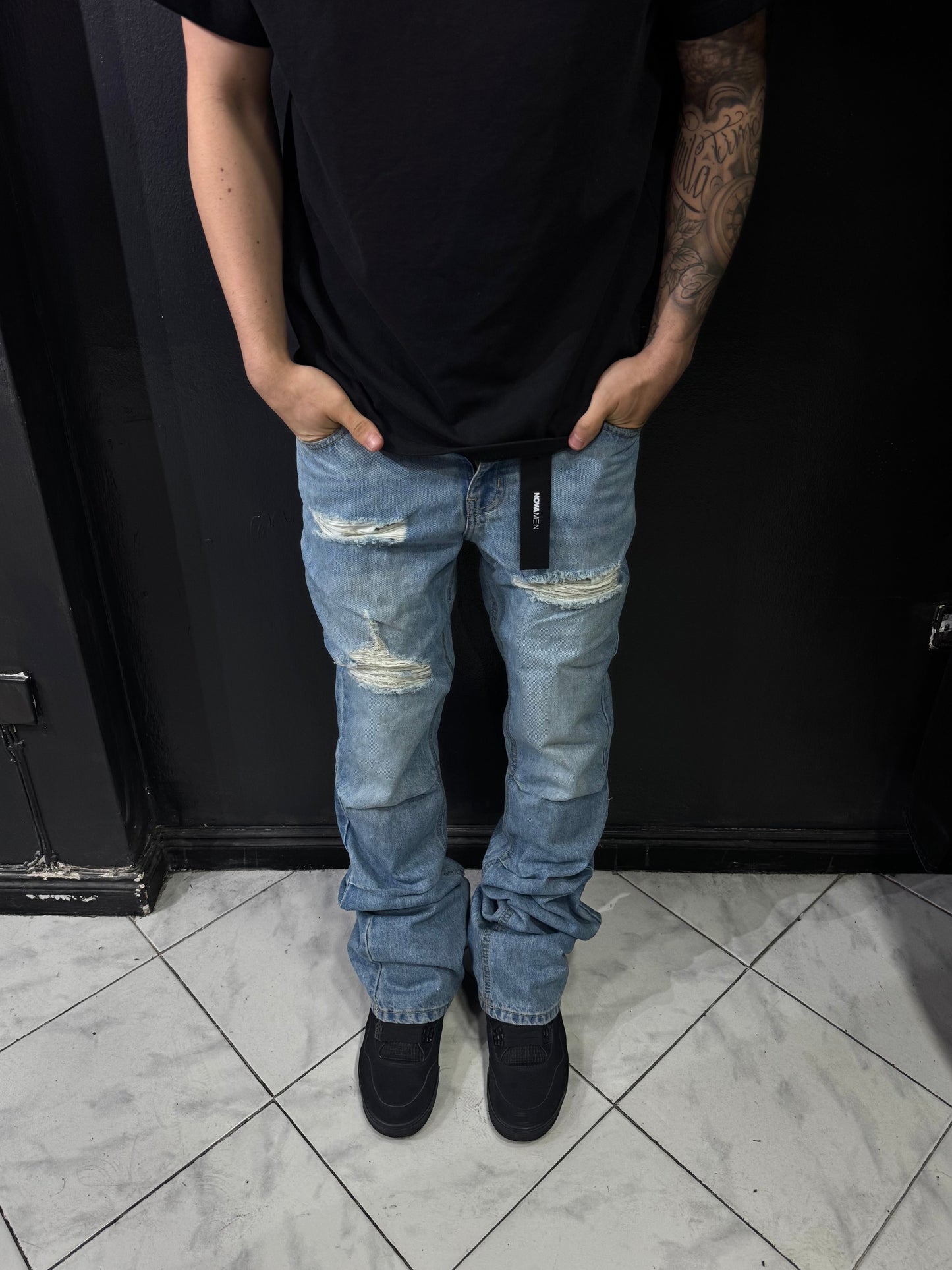 Slim Flared Jeans Out And About (blue)