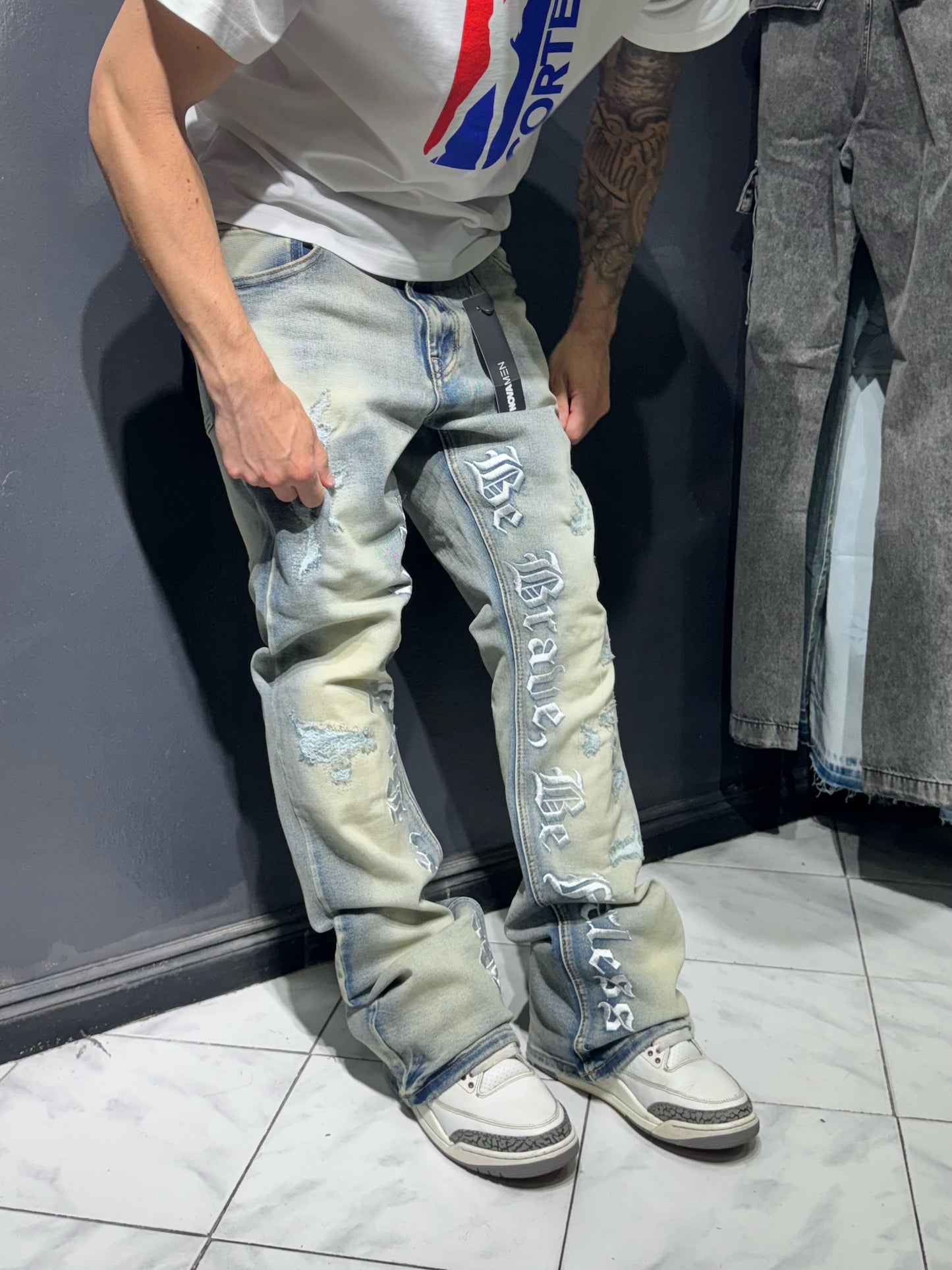 Stacked Skinny Flare Braved