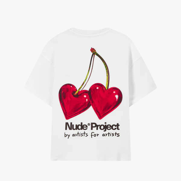 Metal Cherry Tee (White) Nude Project