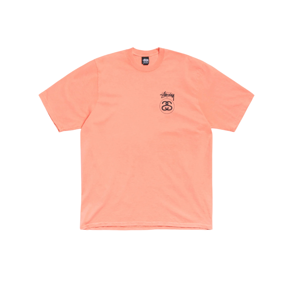 Polera Stussy Stock Link Pigment Dyed