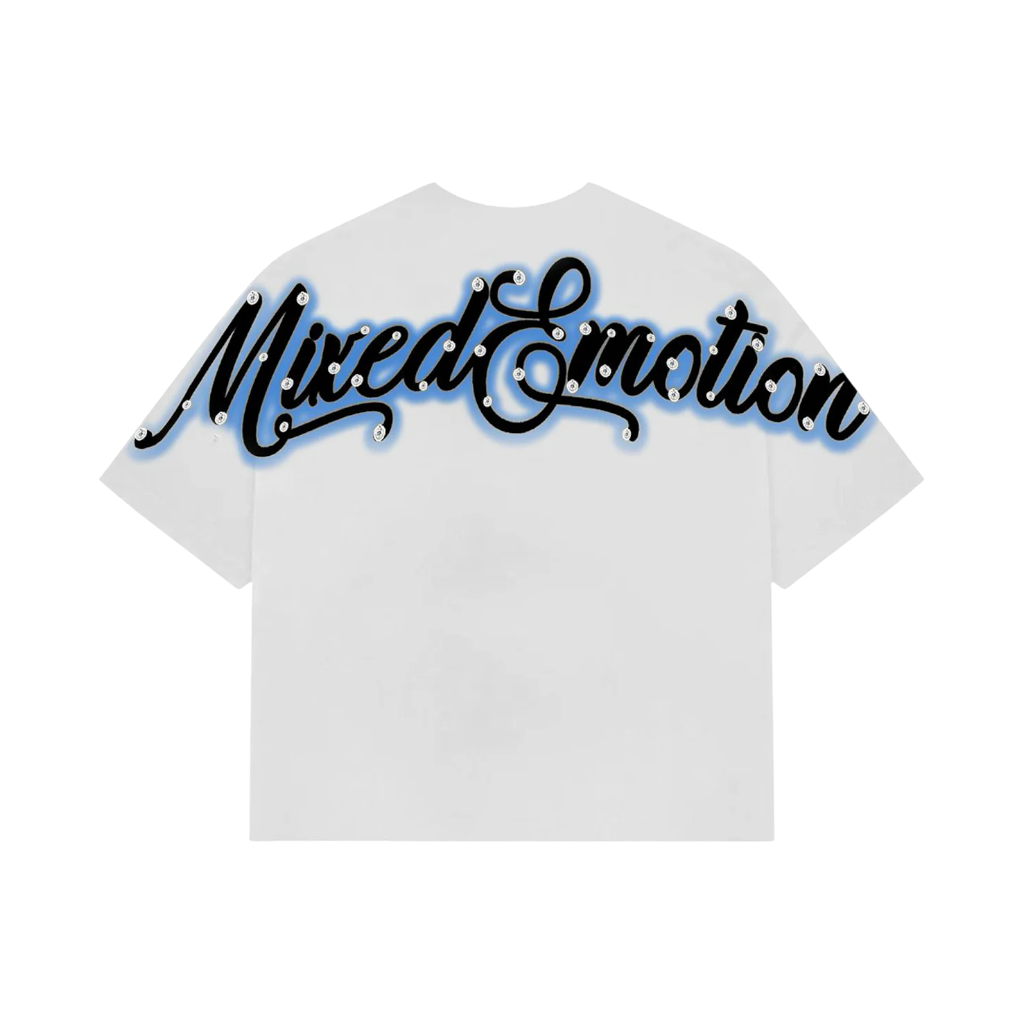 Polera Mixed Emotions Blue Rhinestone