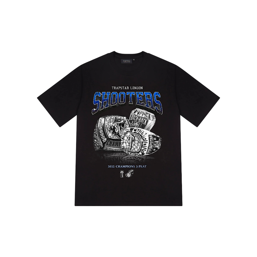 Polera Trapstar Three-Peat Champions Blue