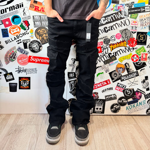 Skinny Flared Jeans Simi (Black)