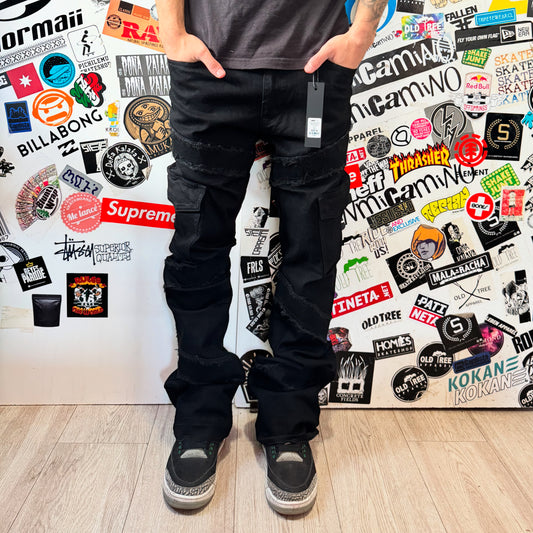 Skinny Flared Jeans Simi (Black)