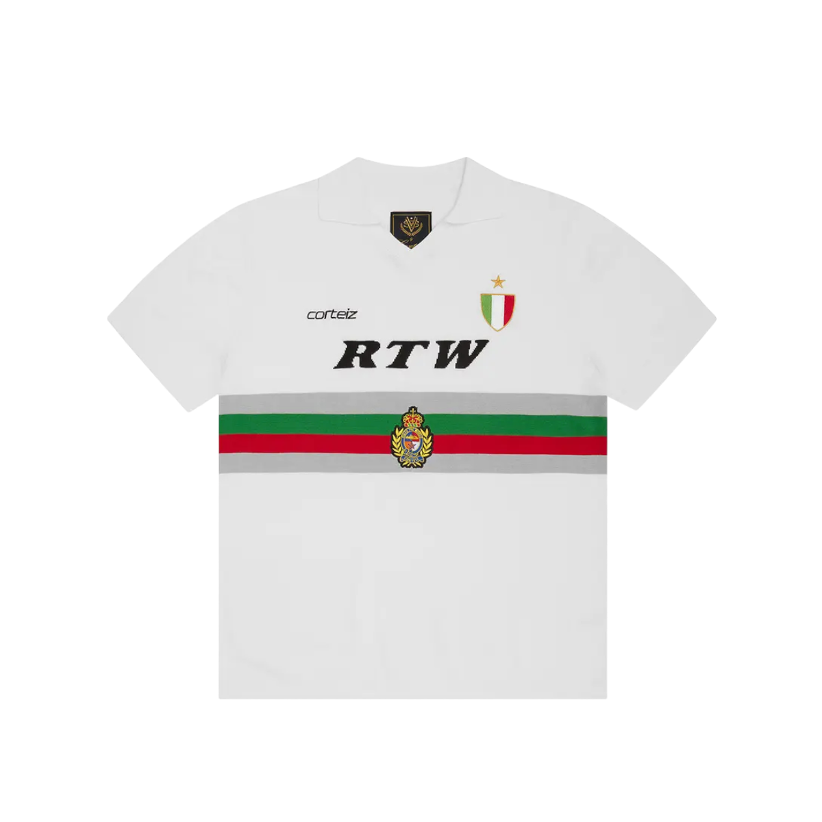 Polera Corteiz Serie A Knit Jersey (White)