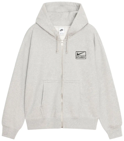 Poleron Stussy x Nike Fleece Zip Hoodie 'Grey Heather'
