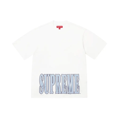 Polera Cracked Stretch S/S Top (White)