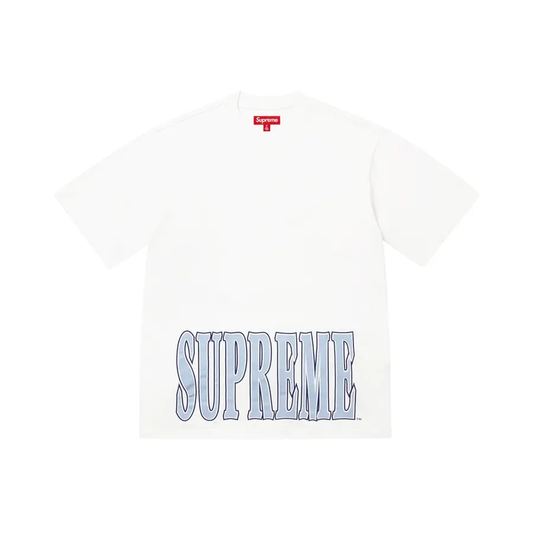 Polera Cracked Stretch S/S Top (White)