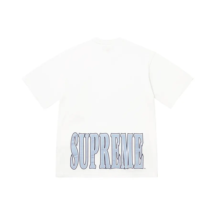 Polera Cracked Stretch S/S Top (White)