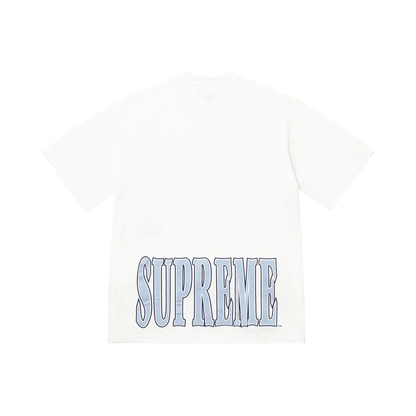 Polera Cracked Stretch S/S Top (White)