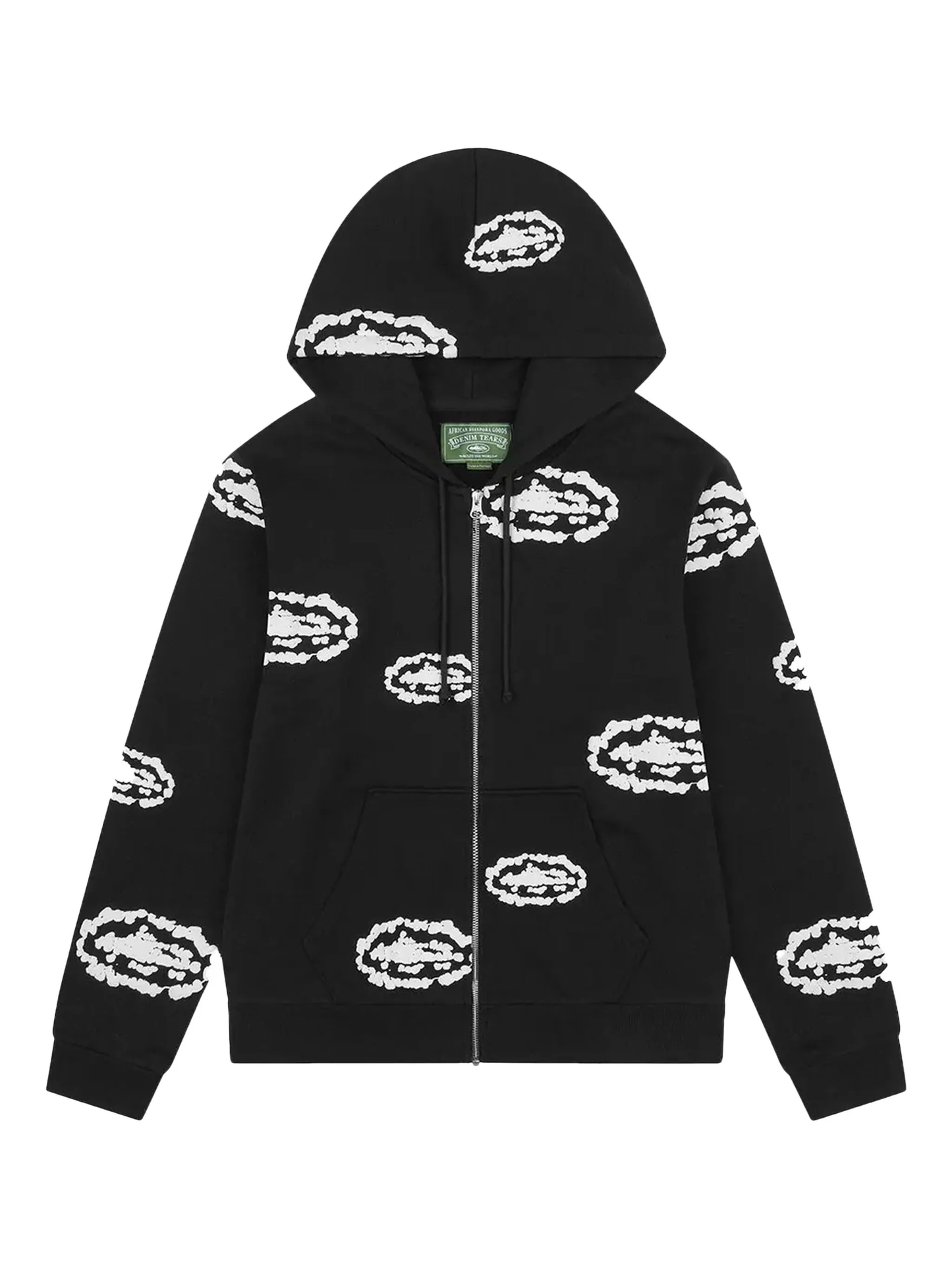 Corteiz x Denim Tears Cotton Wreath Zip Hoodie