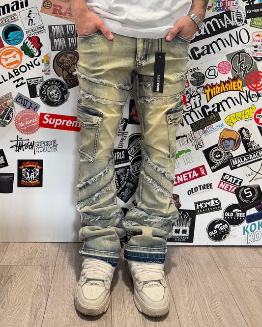 Skinny Flared Jeans Simi (Wash)