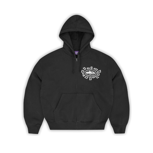 Hoodie Corteiz x Always Do What You Should Do Sun Zip (Black)