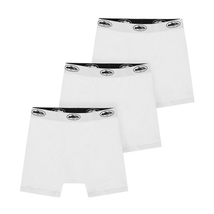 Tripack Boxer Corteiz Alcatraz (White)