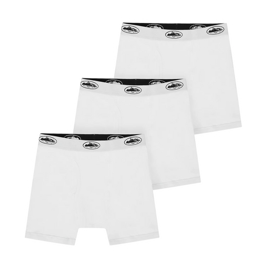 Tripack Boxer Corteiz Alcatraz (White)