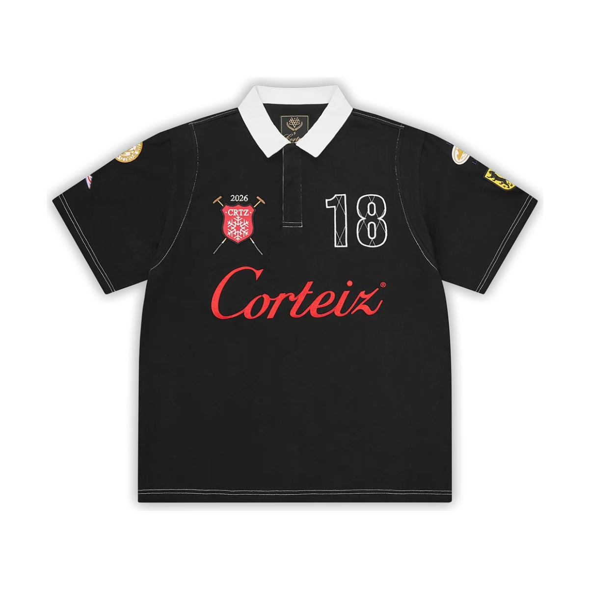 Polera Corteiz Alpine Polo (Classique black)