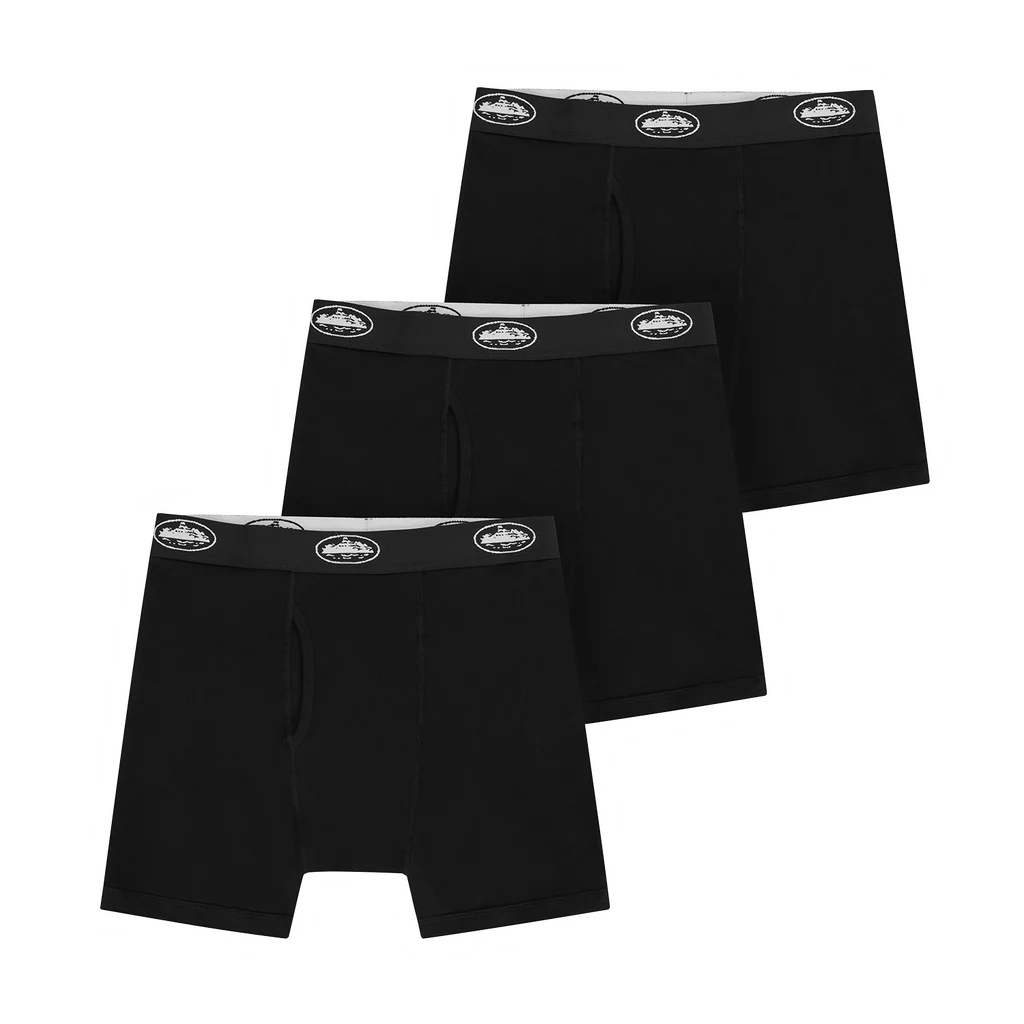 Tripack Boxer Alcatraz (Black)