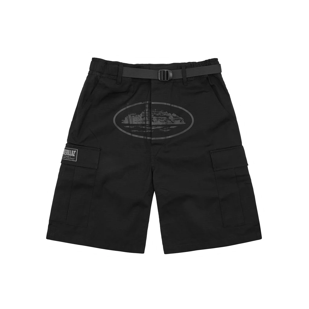 ALCATRAZ CARGO SHORT [TRIPLE BLACK]