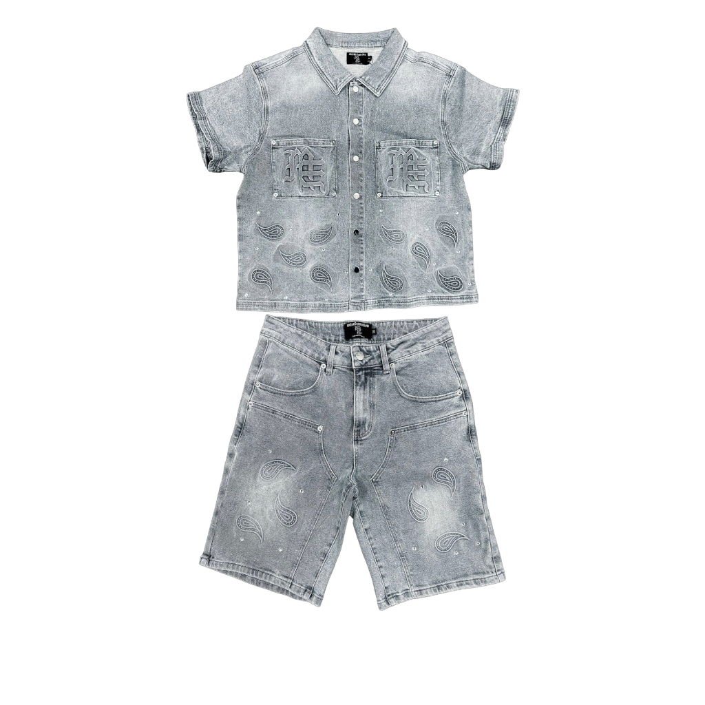 Conjunto Camisa/Short Mixed Emotions Blue