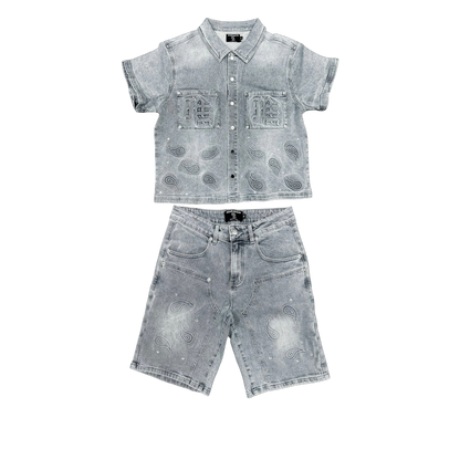 Conjunto Camisa/Short Mixed Emotions Blue