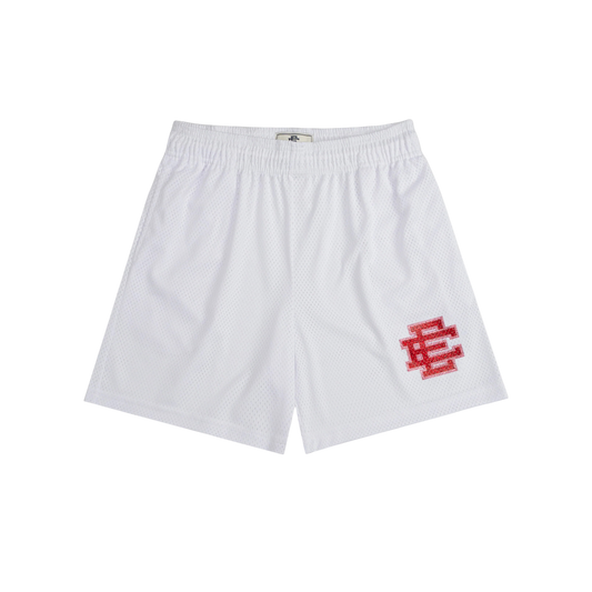 Short Eric Emanuel Valentines Bright (White/Red Glitter)