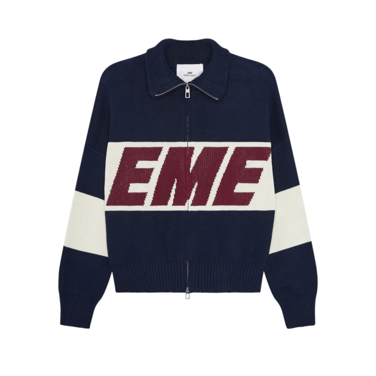 Sweater Emestudios Thrill Navy Zipper Knit