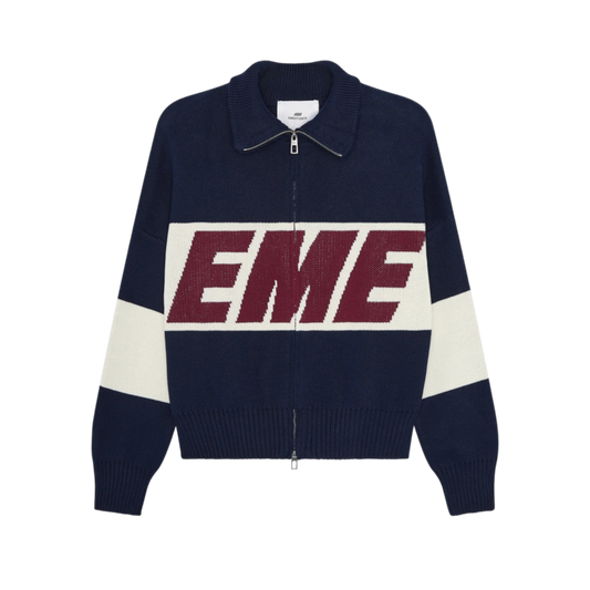 Sweater Emestudios Thrill Navy Zipper Knit
