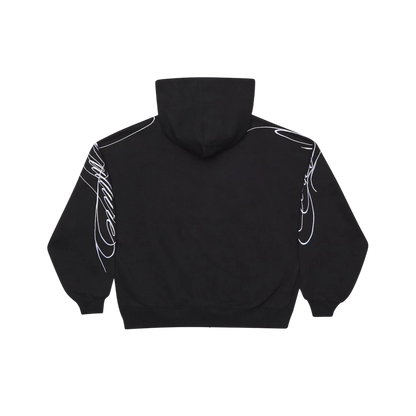 Poleron Cold Culture New Script Zip Hoodie (Black)