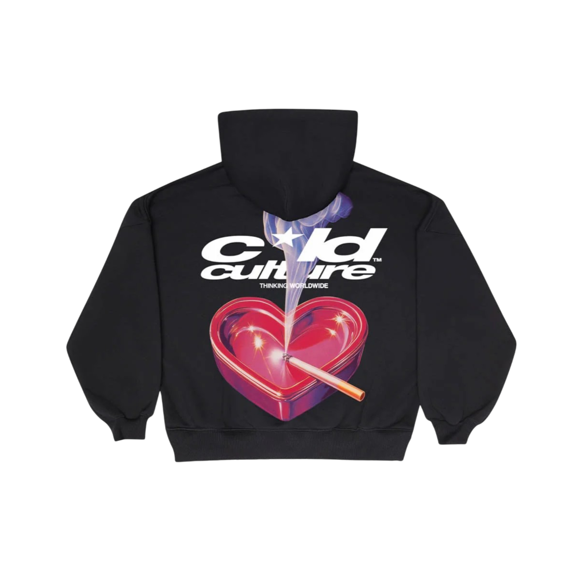 Hoodie Cold Culture Heart Ashtray (Black)