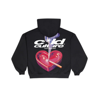 Hoodie Cold Culture Heart Ashtray (Black)