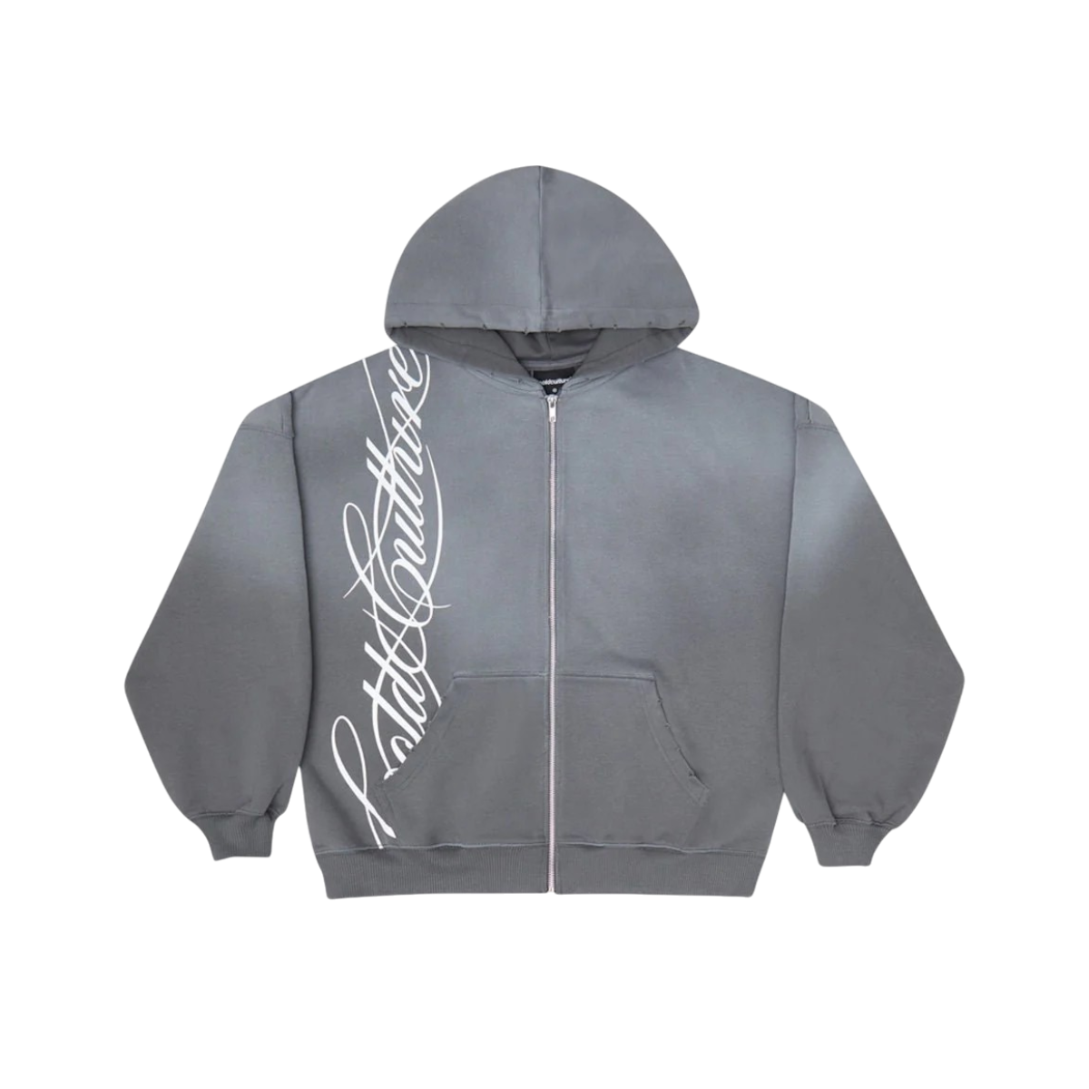 Poleron Cold Culture Script Zip (Antracite Grey)