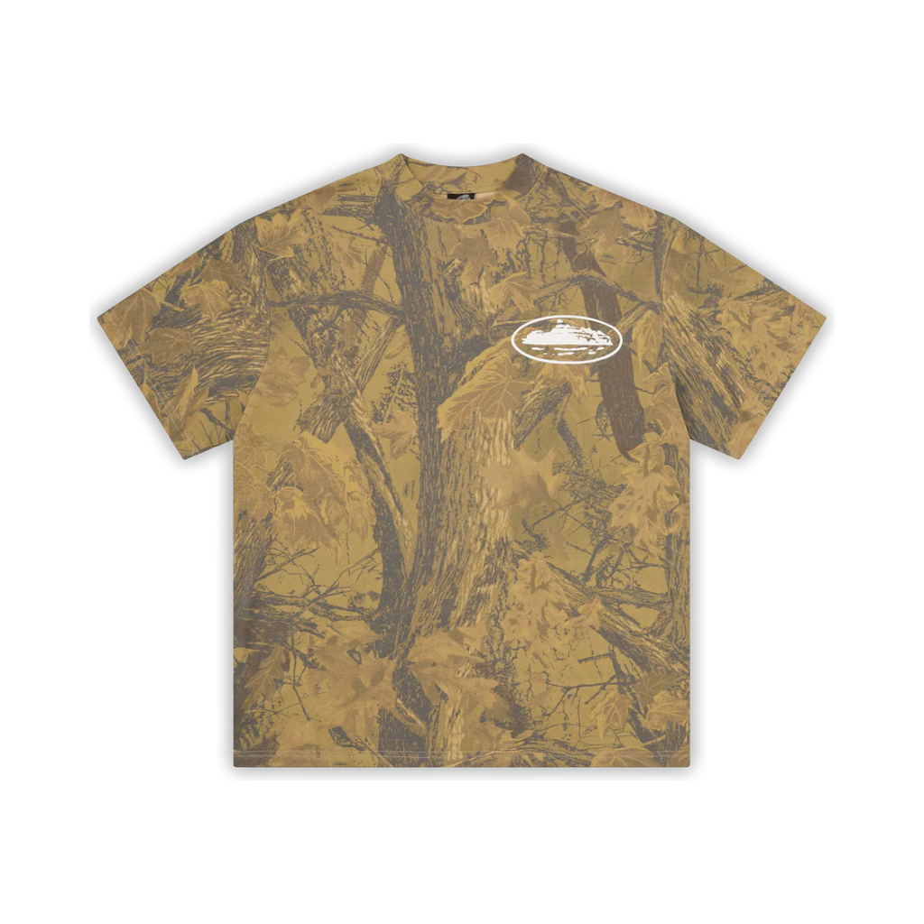 Polera Corteiz Island Puff Print Forest Camo