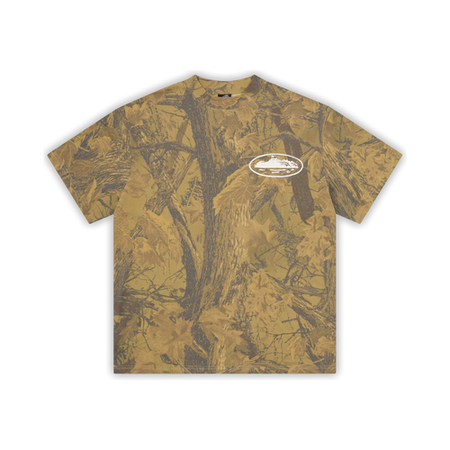 Polera Corteiz Island Puff Print Forest Camo