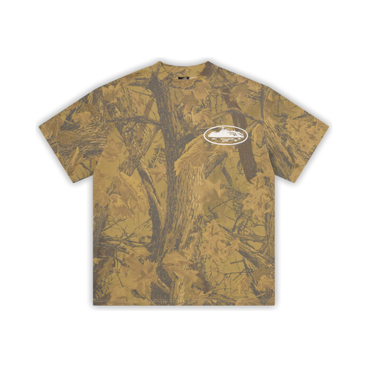 Polera Corteiz Island Puff Print Forest Camo