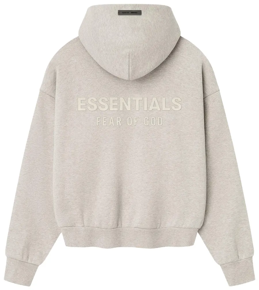 Hoodie Essentials Heather Stone SS25