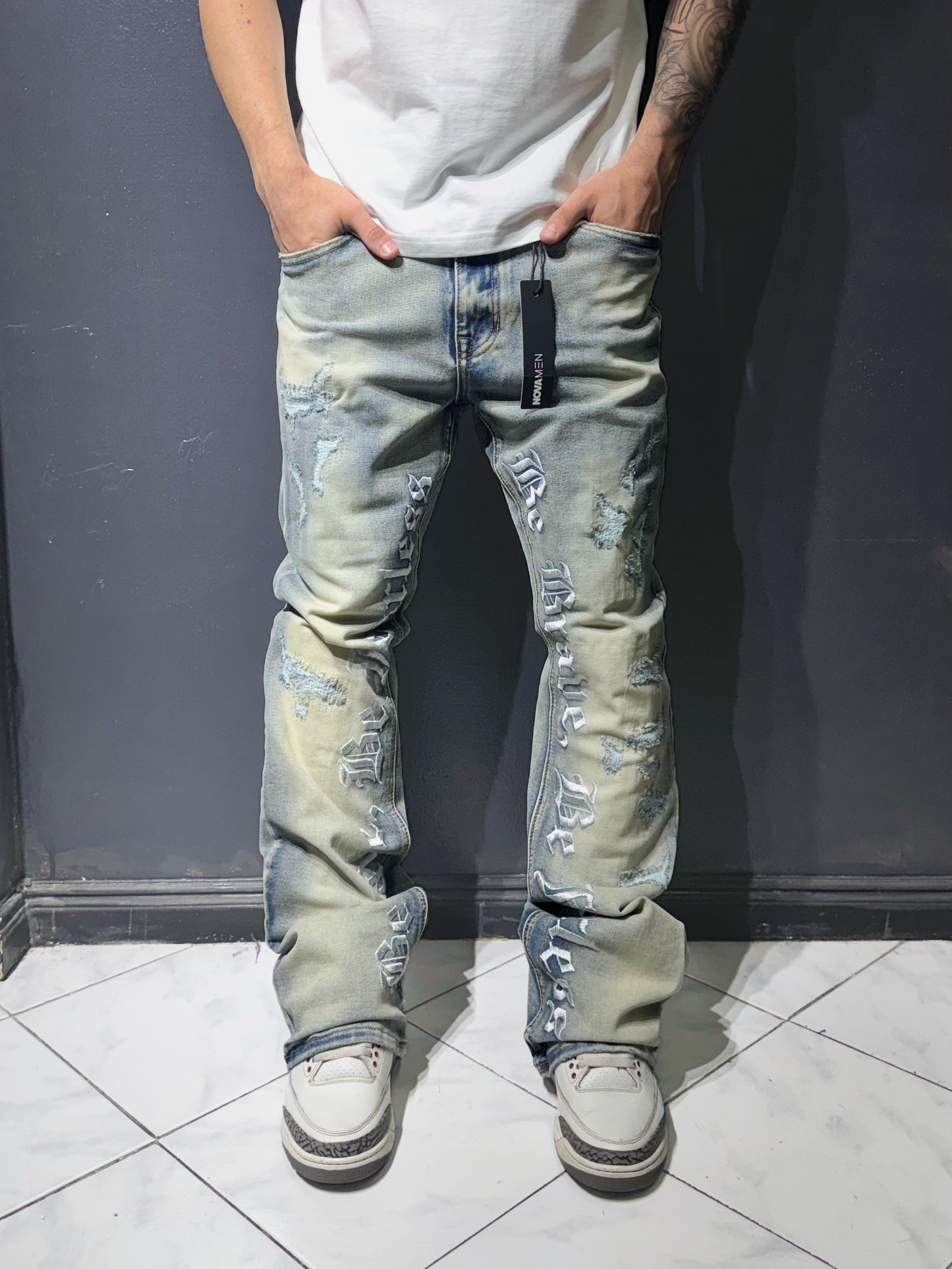 Stacked Skinny Flare Braved