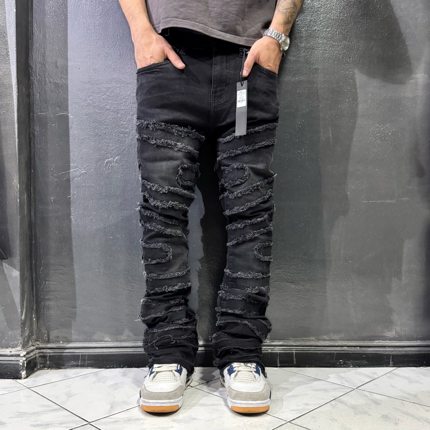 Jeans Skinny Flared About (Black)