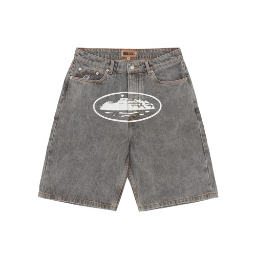 Island Baggy Denim Short Grey