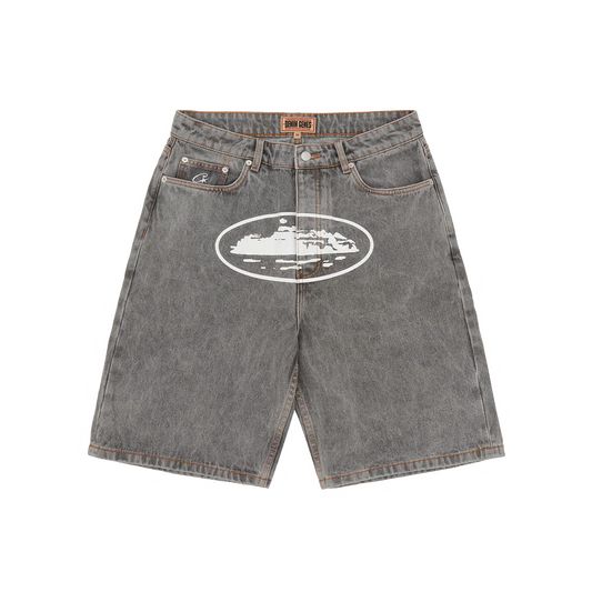 Island Baggy Denim Short Grey