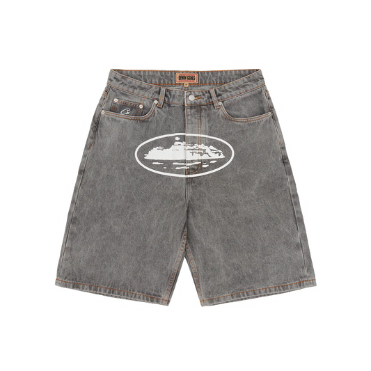 Short Corteiz Island Baggy Denim (Grey)