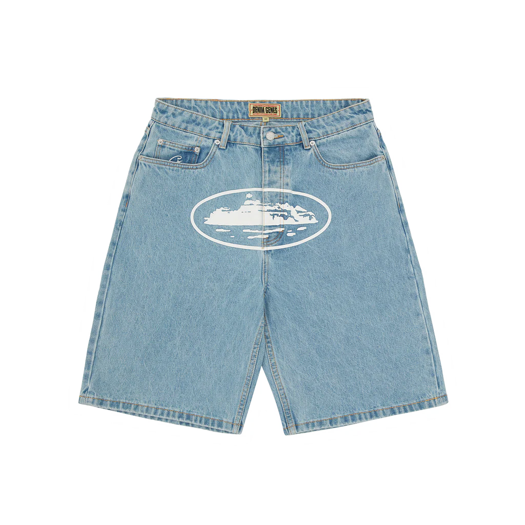 Short Corteiz Island Baggy Denim (Stonewash)
