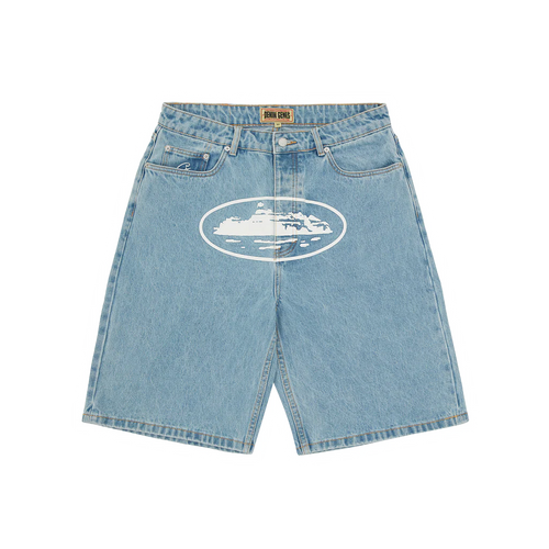 Short Corteiz Island Baggy Denim (Stonewash)