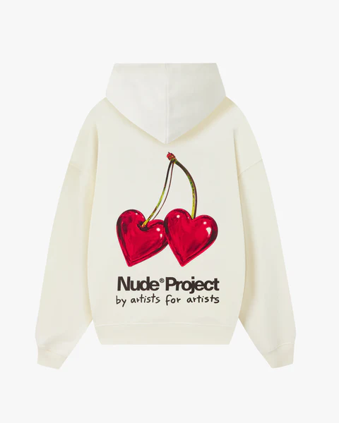 Juicy Cherry Hoodie Nude Project (Marshmallow)
