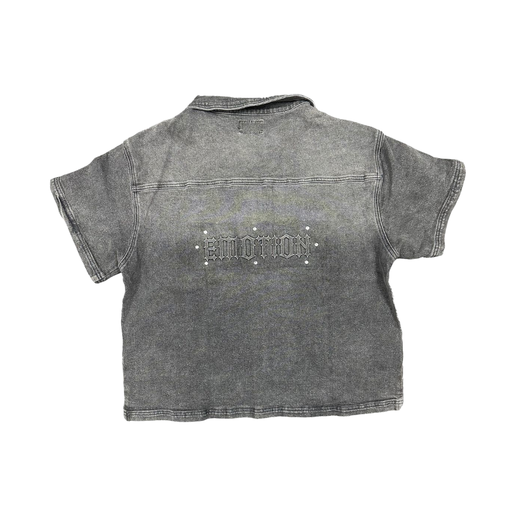 Conjunto Camisa/Short Mixed Emotions gris