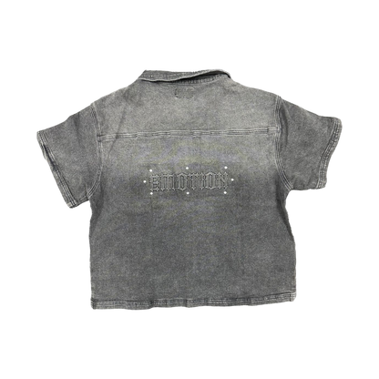 Conjunto Camisa/Short Mixed Emotions gris