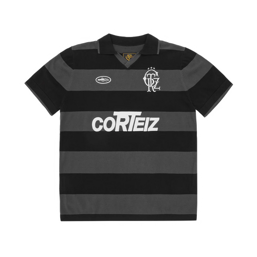 STRIPED KNIT JERSEY [Black]