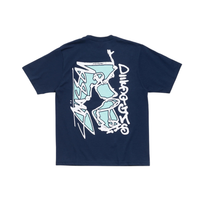Polera Stussy Smooth Sk8 (Navy)