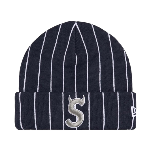 Beanie Supreme/New Era Devil S Logo (Stripe)